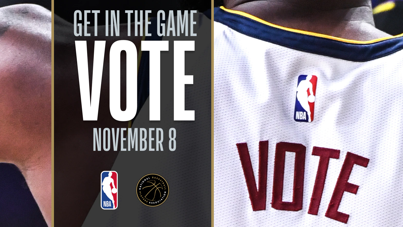 NBA says, “Get in the game. Vote!!!”