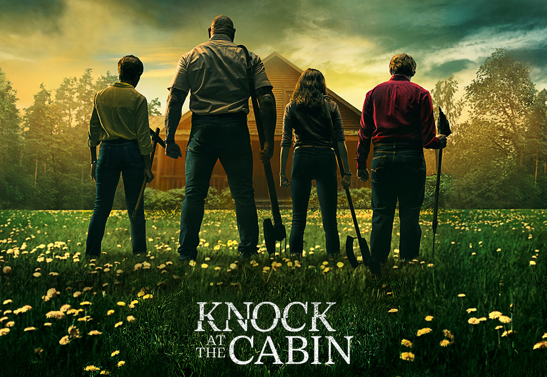 Knock at the Cabin features gay couple and is now streaming only on Peacock!